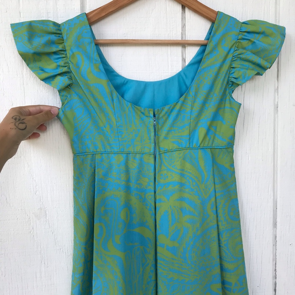 vintage 1960s empire waist maxi dress - Picture 7 of 7